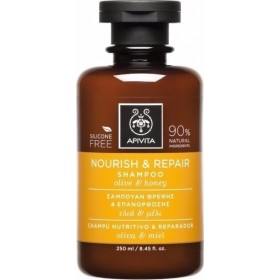 APIVITA Nourish & Repair Shampoo Σαμπουάν Θρέψης και Επανόρθωσης με Ελιά & Μέλι 250ml
