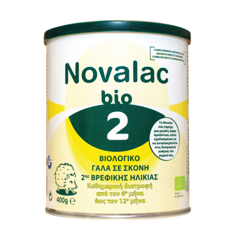 NOVALAC Bio 2 Βιολογικό Γάλα σε Σκόνη 2ης Βρεφικής Ηλικίας 400gr