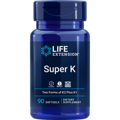 LIFE EXTENSION Super K with Advanced K2 Complex 90 Softgels
