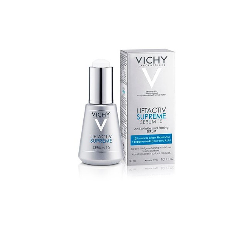 VICHY Liftactiv Supreme Serum 10 Αντιγηραντικός & Συσφικτικός Ορός Προσώπου για Όλους τους Τύπους Επιδερμίδας 30ml 
