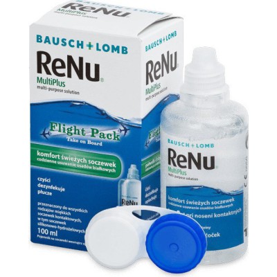 BAUSCH & LOMB ReNu Multiplus Fresh Lens Comfort Flight Pack Διάλυμα Καθαρισμού Φακών Επαφής 100ml