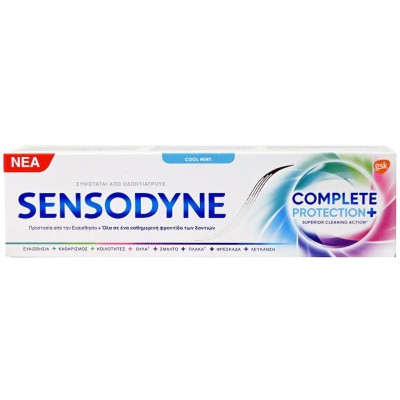 SENSODYNE Complete Protection+ Φθοριούχος Οδοντόκρεμα Ολοκληρωμένης Προστασίας για τα Ευαίσθητα Δόντια 75ml