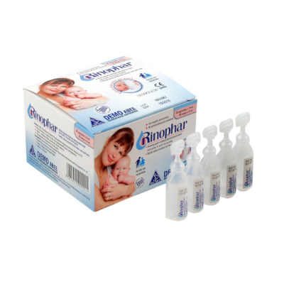 RINOPHAR Aποστειρωμένο Διάλυμα Φυσιολογικού Ορού για Μύτη, Μάτια και Αυτιά 30 x 5ml