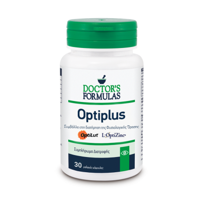 DOCTOR'S FORMULAS Optiplus Συμπλήρωμα Διατροφής που Συμβάλλει στη Διατήρηση της Φυσιολογικής Όρασης 30 Κάψουλες
