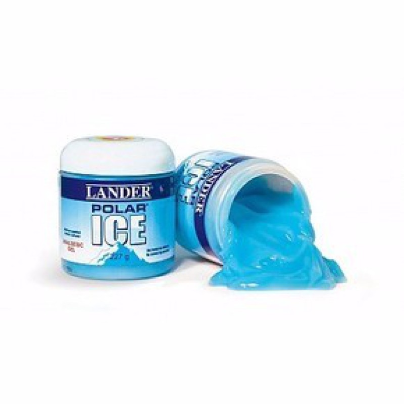 LANDER Polar Ice Μπλέ Ζελέ για Όλους τους Πόνους με Μέντα-Κρυοθεραπεία 227gr