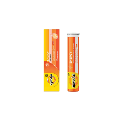 BAYER Supradyn Energy Συμπλήρωμα Διατροφής για την Ενεργειακή Φόρτιση του Οργανισμού 15 Αναβράζοντα Δισκία