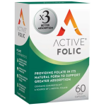 BIONAT Active Folic Συμπλήρωμα Διατροφής με Φολικό Οξύ 60 Κάψουλες