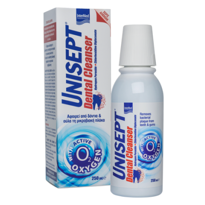 INTERMED Unisept Dental Cleanser Στοματικό Διάλυμα Καθημερινής Χρήσης για τη Βελτίωση της Στοματικής Υγιεινής 250ml  