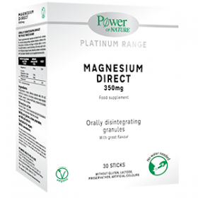POWER HEALTH Power of Nature Platinum Range Magnesium Direct 350mg Συμπλήρωμα Διατροφής με Μαγνήσιο 30 Φακελάκια