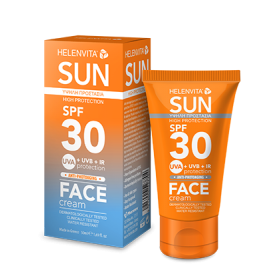 HELENVITA Sun Face Cream Αντηλιακή Κρέμα Προσώπου Κατά της Φωτογήρανσης SPF30 50ml