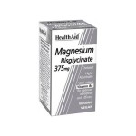 HEALTH AID Magnesium Bisglycinate 375mg Συμπλήρωμα Διατροφής με Μαγνήσιο 60 Ταμπλέτες