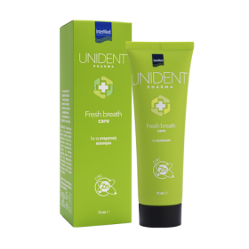 INTERMED Unident Pharma Fresh Breath Care Toothpaste Zinc Οδοντόκρεμα για τη Στοματική Κακοσμία 75ml