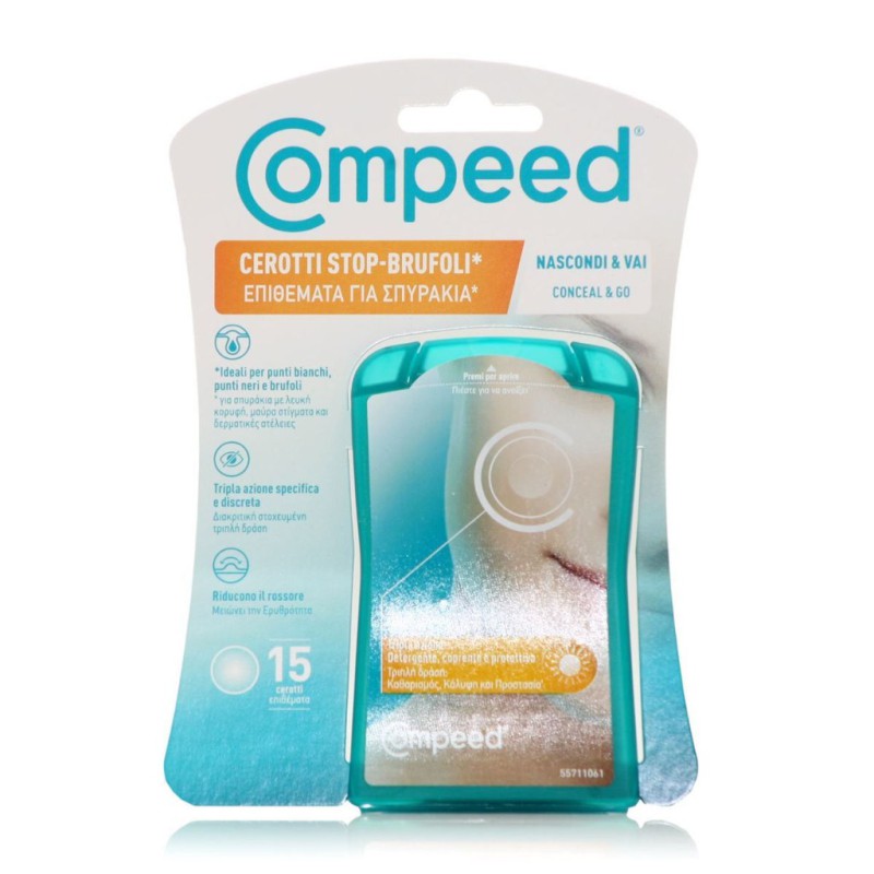 COMPEED Cerotti Stop Brufoli Επιθέματα για Σπυράκια 15τμχ