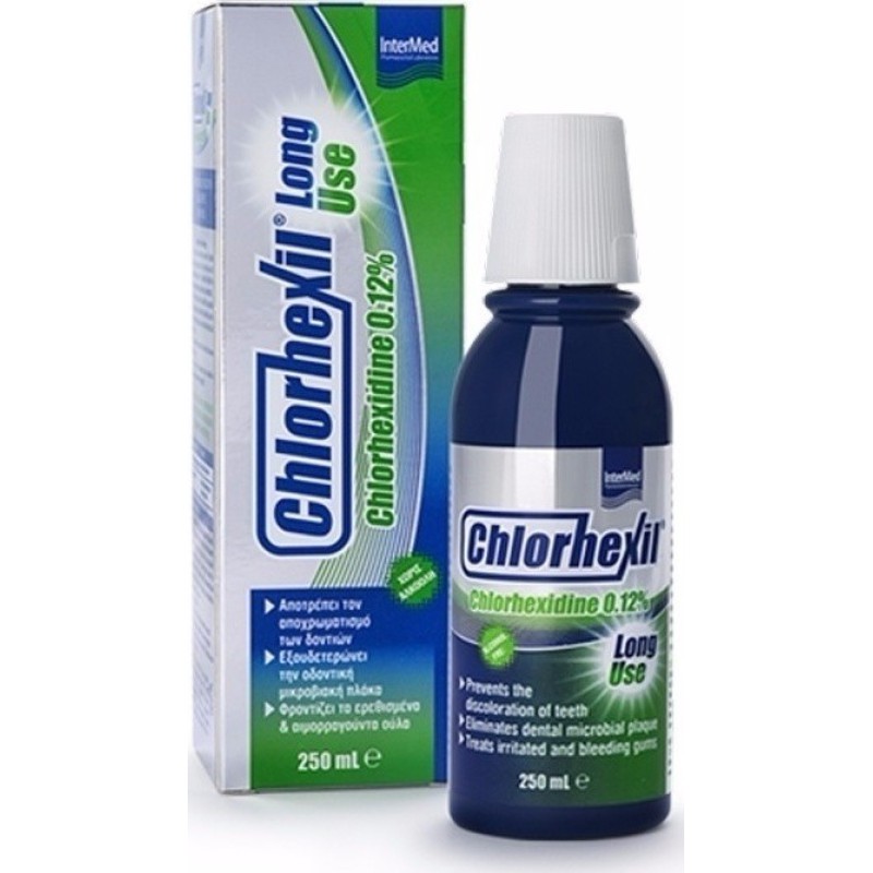 INTERMED Chlorhexil 0.12% Long Use Στοματικό Διάλυμα 250ml