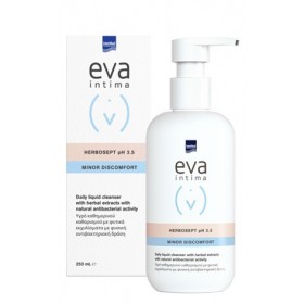 EVA Intima Herbosept pH 3.5 Minor Discomfort Καθημερινό Απαλό Υγρό Καθαρισμού της Ευαίσθητης Περιοχής 250ml