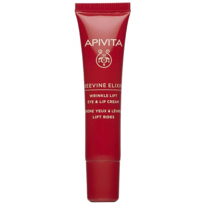 APIVITA Beevine Elixir Αντιρυτιδική Κρέμα Lifting για τα Μάτια & τα Χείλη με Πολυφαινόλες Πρόπολης , Αμπελιού και Φυτικόυ Κολλαγόνου 15ml