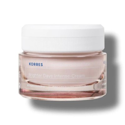 KORRES Apothecary Wild Rose Brighter Days Intense Cream Κρεμα Προσώπου 24ωρης Ενυδάτωσης και Λάμψης για Ξηρές Επιδερμίδες με Βιταμίνη C 40ml