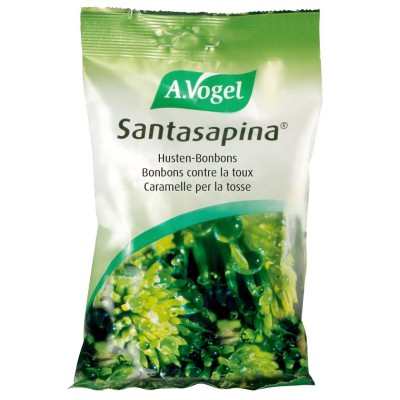 A.VOGEL Santasapina Bonbons Γεμιστές Καραμέλες με Φρέσκο Άγριο Έλατο για Πονόλαιμο, Βήχα και Βραχνάδα 100g