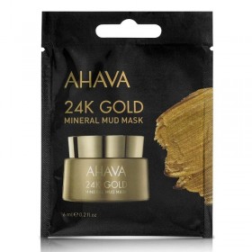 AHAVA 24K Gold Mineral Mud Mask Μάσκα Προσώπου με Καθαρό Χρυσό για Σύσφιξη 6ml