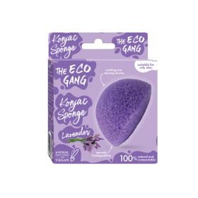THE ECO GANG Σφουγγάρι Προσώπου Konjac Lavender για Ξηρό Δέρμα 1τμχ
