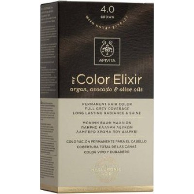 APIVITA My Color Elixir Μόνιμη Βαφή Μαλλιών με 3 Πολύτιμα Έλαια Argan , Αβοκάντο & Ελιάς Απόχρωση Καστανό 4.0