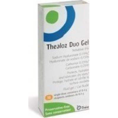 THEALOZ Duo Gel Υγρή Γέλη για τα Μάτια 30x0,4g