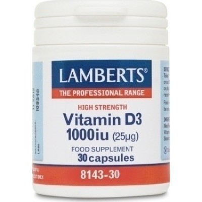 LAMBERTS Vitamin D3 1000iu Βιταμίνη D 30 δισκία