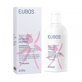 EUBOS Intimate Woman Washing Emulsion Απαλό Υγρό για τον Καθημερινό Καθαρισμό και την Περιποίηση της Ευαίσθητης Περιοχής, 200ml