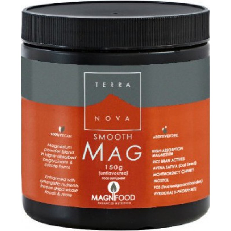 TERRANOVA Smooth Mag Συμπλήρωμα Διατροφής Μαγνησίου σε Σκόνη 150gr