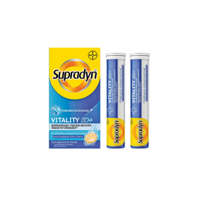 BAYER Supradyn Vitality 50+ Πολυβιταμινούχο Συμμπλήρωμα Διατροφής για Ενήλικες 50 Ετών και Άνω 30 Αναβράζοντα Δισκία