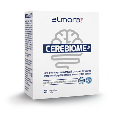 ALMORA Plus Cerebiome Συμπλήρωμα Διατροφής για τη Φυσιολογική Ψυχολογική και Νευρική Λειτουργία 30 Κάψουλες
