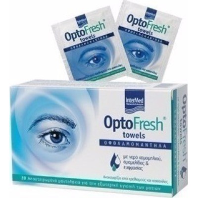 INTERMED Optofresh Towels Οφθαλμομάντηλα 20 τμχ