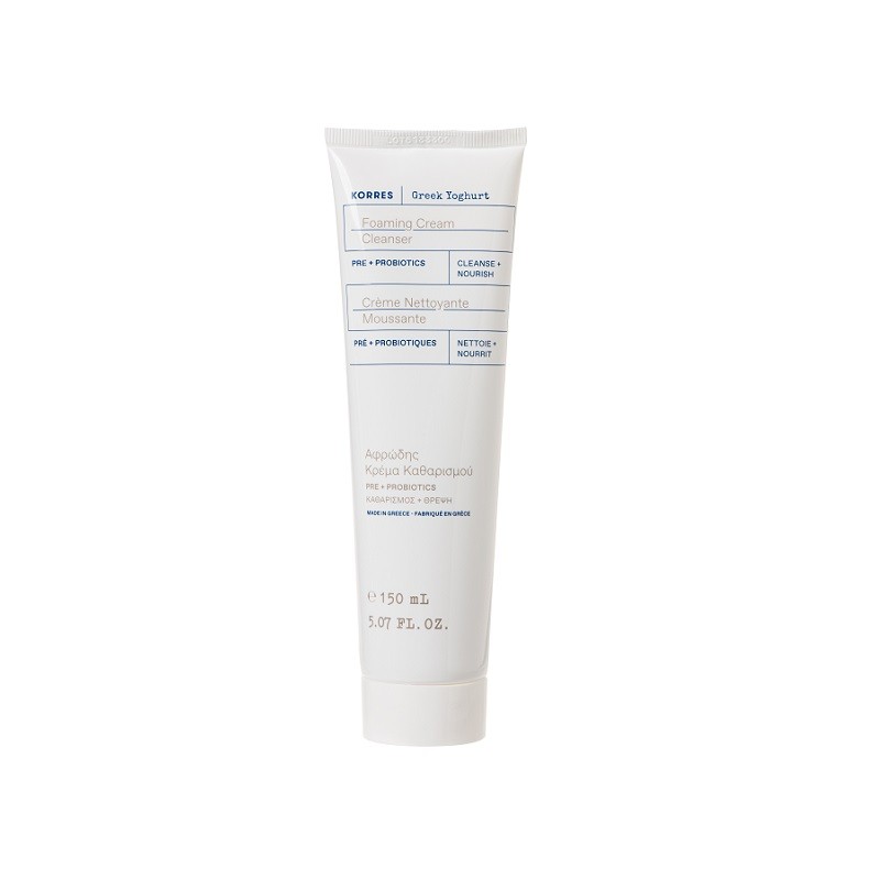 KORRES Greek Yoghurt Foaming Cream Cleanser Αφρώδης Κρέμα Καθαρισμού με Προβιοτικά 150ml