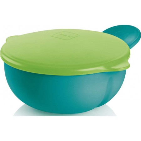 MAM Feeding Bowl Μπώλ με Καπάκι Χρώμα Πράσινο 6m+ 1τμχ