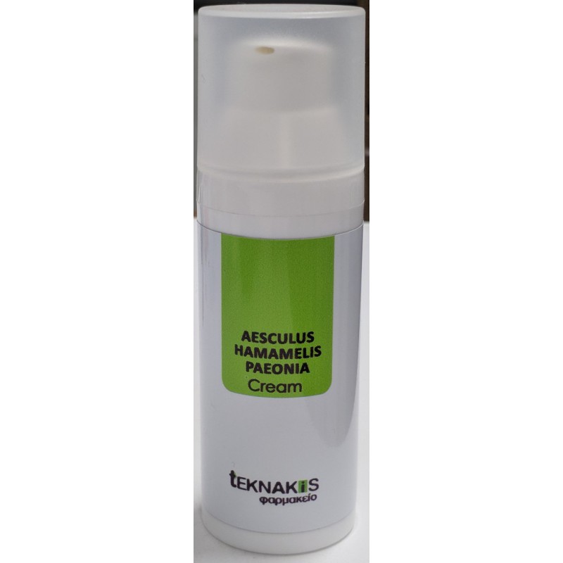 TEKNAKIS Φαρμακείο Aesculus Hamamelis Paeonia Cream Φυσική Φόρμουλα σε Μορφή Κρέμας για Φλεβίτιδες 50ml