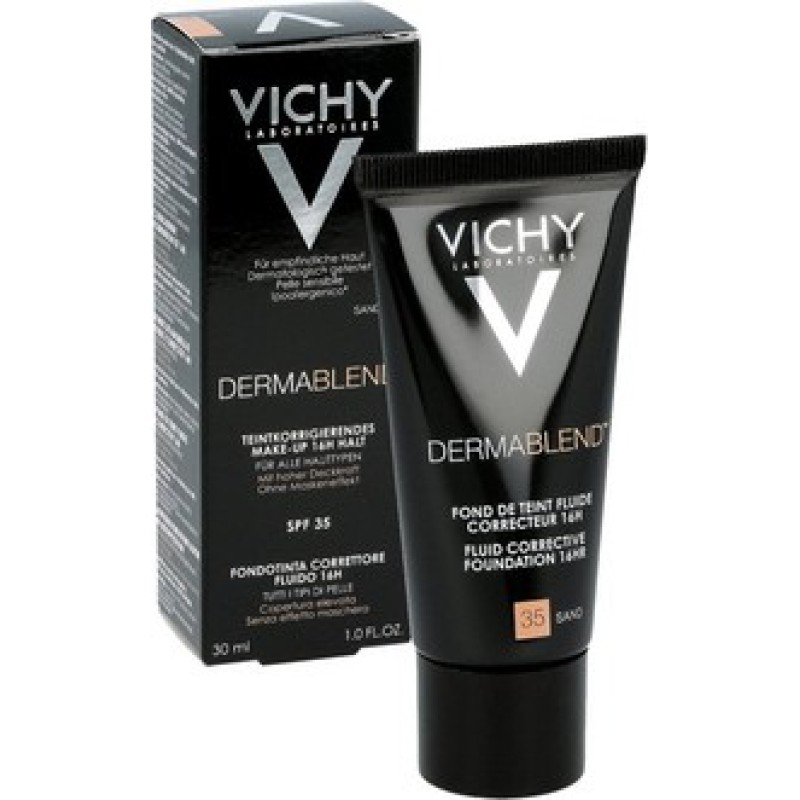 VICHY Dermablend Fond De Teint Correcteur 16H SPF35 Διορθωτικό Make Up Απόχρωση Sand 35 30ml
