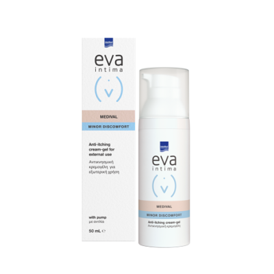 EVA Intima Medival Minor Discomfort Anti-Itching Cream-Gel Αιδοιϊκή Αντικνησμική Κρεμογέλη για Εξωτερική Χρήση με Αντλία 50ml
