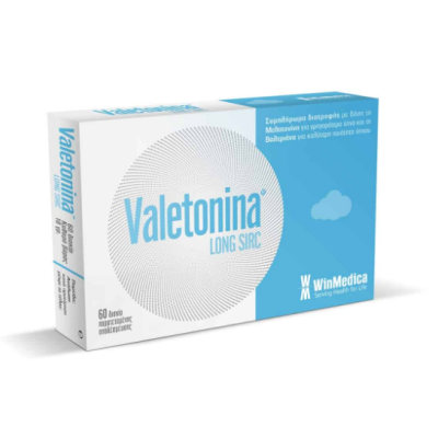 VALETONINA Συμπλήρωμα Διατροφής με Βαλεριάνα και Μελατονίνη για τη Καταπολέμηση της Αυπνίας 60 Δισκία