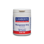 LAMBERTS Manganese as Citrate Κιτρικό Μαγγάνιο 4mg 100 δισκία
