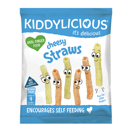 KIDDYLICIOUS Cheesy Straws Καλαμάκια Τυριού 9m+ 12g