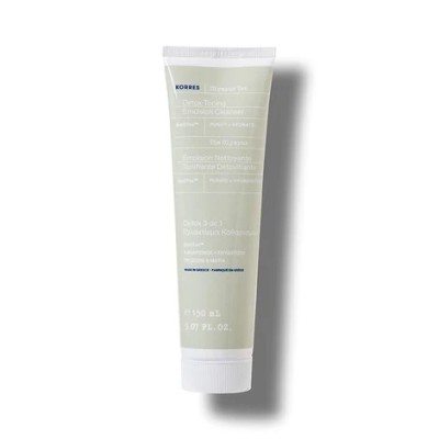 KORRES Olympus Tea Detox Toning Emulsion Cleanser Γαλάκτωμα Καθαρισμού για Πρόσωπο & Μάτια 3 σε 1 150ml