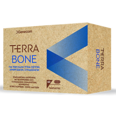 GENECOM Terra Bone Συμπλήρωμα Διατροφής για Οστά , Αρθρώσεις & Συνδέσμους 60 Κάψουλες