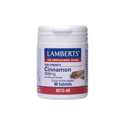 LAMBERTS Cinnamon Κανέλλα 2500mg 60 δισκία