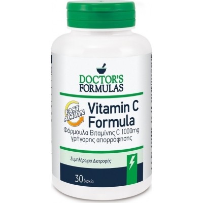 DOCTOR'S FORMULAS Double Vitamin C 1000mg 30 δισκία