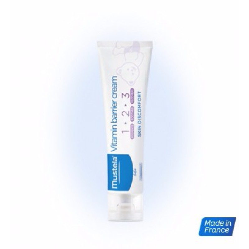 MUSTELA 123 Vitamin Barrier Cream - Αλλαγή Πάνας- Σύγκαμα 50ml