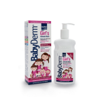 INTERMED Babyderm Girl’s Intimate Wash Απαλό Υγρό Καθαρισμού της Ευαίσθητης Περιοχής για Κορίτσια 300ml