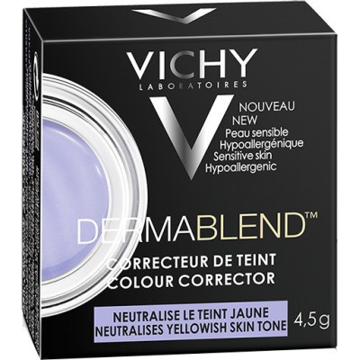 VICHY Dermablend Colour Corrector Neutralises Yellowish Skin Tone Μώβ Χρώμα 4,5g