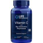 LIFE EXTENSION Vitamin C and Bio-Quercetin Phytosome Συμπλήρωμα Διατροφής Βιταμίνη C με Φυτοσωμιακή Βιο-Κερσετίνη 1000mg 250 Κάψουλες