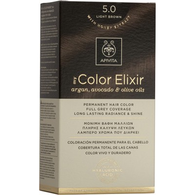 APIVITA My Color Elixir Μόνιμη Βαφή Μαλλιών με 3 Πολύτιμα Έλαια Argan , Αβοκάντο & Ελιάς Απόχρωση Ανοιχτό 5.0