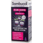 SAMBUCOL Black Elderberry Liquid For Kids + Vitamin C Παιδικό Σιρόπι για την Ενίσχυση του Ανασοποιητικού 120ml